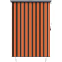 vidaXL Rolgordijn Oranje en Bruin 180 x 250 cm Stof en Aluminium