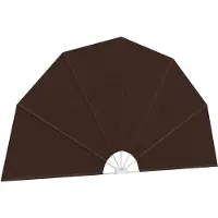vidaXL Balkon Privacy Scherm Ø 320 cm Polyester Bruin