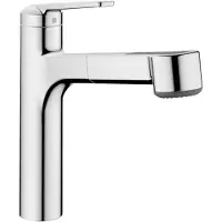 NABER 10.661.033.000FL, Tahem, Chroom, Messing, Handgreep met hendel, Zelfaanzuigend, 3/8"