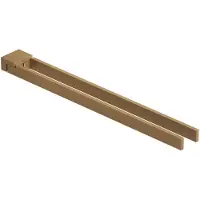 Kludi -VELA C Dubbele handdoekstang - Lengte = 430MM Brushed Bronze, 31977N1