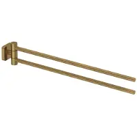 Kludi Vela S - Dubbele handdoekhouder, geborsteld goud 25977N0