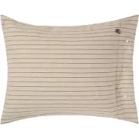 Lexington Pinstriped Kussensloop 50x60 Cm Beige / Bruin - Kussenslopen Katoen Brown - 12630004-2611-P25