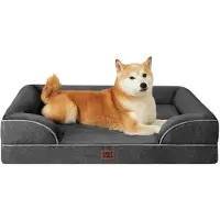 Sonstiges Orthopedisch hondenbed met traagschuim, 89x56 cm, donkergrijs, wasbaar, waterdicht, antislip
