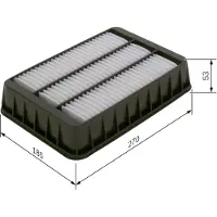Bosch Luchtfilterpatroon S0200 Bosch voor o.a. CITROEN, MITSUBISHI, PEUGEOT