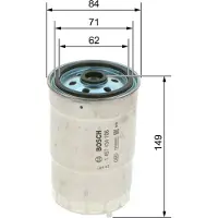 Bosch Brandstoffilter 1 457 434 106 Bosch voor o.a. ALFA ROMEO, AUDI, CITROEN, FIAT, FORD, INNOCENTI, IVECO, LANCIA, LAND ROVER, MAN, MULTICAR, NEW HOLLAND, OPEL, PEUGEOT, RENAULT, ROVER, SCANIA, SEAT, VOLKSWAGEN, VOLVO