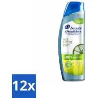 Head & shoulders 12 x - Anti-Roos Shampoo - Pure Intense - Oil Control - 250 ml - Anti-Roos Shampoo - Vette Hoofdhuid - Rozenolie - Haarverzorging - Schoon Haar