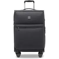 Stratic Lite 4 wielen Trolley M 65 cm met uitbreidingsplooi zwart