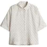 Opus Blouse 'Farise' zwart / wit