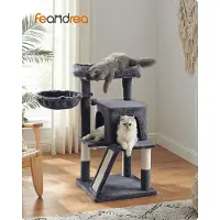 Famanu Kraboom 48 x 48 x 96 centimeter - met breed platform en een 2-in-1 krabplank