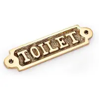OEM Spiegel voor de badkamer - Messing, gouden kleur, 14x4 cm