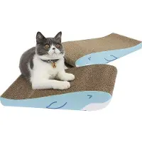 Famanu Kattenkarton Set van 2 - Golfvormig, krabkussens voor katten