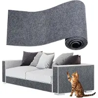 Famanu krabmat voor katten, bescherming tegen krassen voor meubels - herbruikbaar - grijs - 39,9 x 199,9 cm