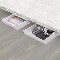Famanu Zelfklevende pennenhouder - 2 stuks, multifunctioneel, voor onder het bureau