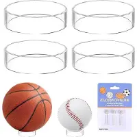 OEM Set van 5 acryl ballenbakken voor voetbal, basketbal en volleybal, inclusief 3 opblaaspennen