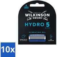 Wilkinson Sword 10 x - Navulmesjes - Hydro 5 Skin Protection - Beschermend - 4 mesjes - Scheermesjes Mannen - Huidbescherming - Scheren Zonder Irritatie - Hydro 5 Skin Protection - Navulmesjes