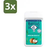 Le Petit Marseillais 3 x – Douche & Bad – Coco – 650 ml - Douche En Bad - Kokosgeur - Huid Verzorgen - Schuim - Badschuim