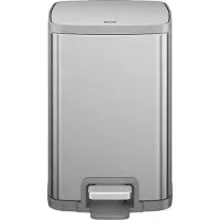 EKO - Stella X pedaalemmer 6 liter - Stainless steel Plastic - mat RVS - Prullenbak