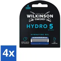 Wilkinson Sword 4 x - Navulmesjes - Hydro 5 Skin Protection - Beschermend - 4 mesjes - Scheermes - Scheermesjes - Hydro 5 - - Scheermes Voor Mannen