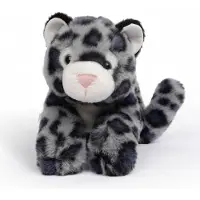 ONE LOVE Knuffel - Sneeuwluipaard Sky - 35Cm - Grijs En Zwart - 0 Jaar