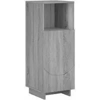 vidaXL Badkamerkast Grijs Sonoma 36,5 x 38 x 95 cm Bewerkt hout