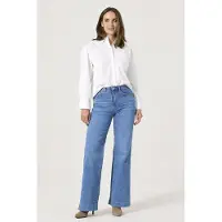 Garcia Celia wide dames Jeans, 30/36, Blauw, Wide fit
