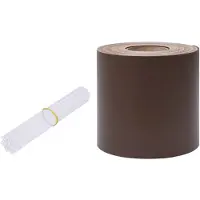 vidaXL Privacystrip 35x0,19 m PVC bruin