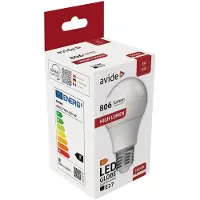 Avide E27 LED Lamp 8W - 806lm - 3000K - Warm Wit - LED Globe A60 - Vervangt 60W Gloeilamp