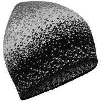 Falke Premium Wool Jacquard Beanie sneldrogend warm wol muts unisex zwart - maat ONESIZE