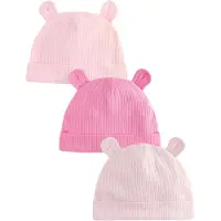 Next - Meisjes - Set van 3 baby-beanies - Roze