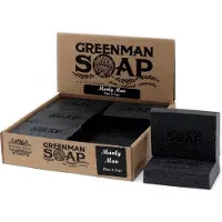 WGifts Greenman Zeepblok - Kruidnagel & Salie - 100g - Handzeep - Douchemiddel - Pure Oliën & Kruiden