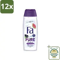 Fa - Douchegel - Pure Freshness - Acai & Guave - Verfrissend & Verzorgend - 250 ml - Voordeelverpakking - 12 stuks - Guave - Verfrissend