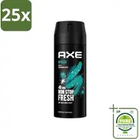Axe 25 x - Deodorant Bodyspray - 48hrs Fresh - Apollo - Sage & Cedarwoord - 150 ml - Grootverpakking - Deodorant - Apollo - 48 Uur Bescherming - Frisheid - Geur