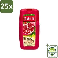 Tahiti 25 x - Douchegel - Granaatappel & Kokosolie - Hydraterend - 250 ml - Grootverpakking - Douchegel - Granaatappel - Kokosolie - Hydraterend - Verzorgend