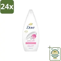 Dove Petal Soft - Douchegel - Sulfaatvrij - 250 ml - Voordeelverpakking - 24 stuks - Zachte reiniging - Hydraterend