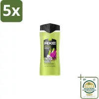 Axe 5 x – Douchegel – Epic Fresh Fresh Boost 3-in-1 – 400 ml - Grootverpakking - Douchegel - Frisheid - Lichaam - Gezicht - Haar