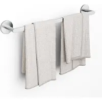 Auralum Max Handdoekrek -60 Handdoekhouder - Handdoekstang - RVS - Badkamer voor Wandmontage Badhanddoekrek - Handdoekstang - Zelfklevend / Zonder Boren - Zilver