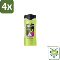 Axe – Douchegel – Epic Fresh Fresh Boost 3-in-1 – 400 ml - Voordeelverpakking - 4 stuks - Douchegel - Frisheid