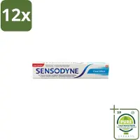 Sensodyne - Tandpasta - Cool Mint - Gevoelige Tanden - 75 ml - Voordeelverpakking - 12 stuks - Tandgevoeligheid - Tandpasta