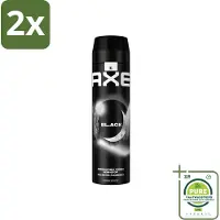 Axe XL - Deodorant Bodyspray - 48hrs Fresh - Black - Frozen Pear & Cedarwood - 200 ml - Voordeelverpakking - 2 stuks - Deodorant -
