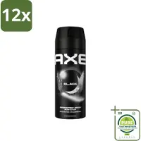 Axe - Deodorant Bodyspray - 48hrs Fresh - Black - Frozen Pear & Cedarwoord - 150 ml - Voordeelverpakking - 12 stuks - deodorant - Deodorant spray