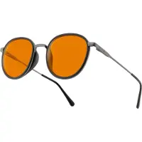 Gunnar x Tomb Raider - Croft - Computerbril - Blauw Licht Bril - Focus - 0.2 Sterkte - Amber Max - Metal Inro
