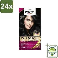 Palette Poly - Haarverf - Zwart 900 - 115ml - Voordeelverpakking - 24 stuks - Haarverf - Zwarte haarkleur