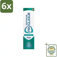 Sensodyne - Tandpasta - Proglasur Fresh & Clean - Dagelijkse Bescherming - 75 ml - Voordeelverpakking - 6 stuks - Glazuurslijtage - Bescherming tegen zuren