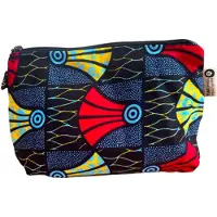 Maame Tumi Toilettas | Kleurrijke toilettas | Make up tas | Spullen voor op reis | Handgemaakt in Ghana | Goed doel | Uniek cadeau