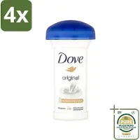 Dove - Deodorant - Roll-on - Original - Frisse geur en bescherming - 50 ml - Voordeelverpakking - 4 stuks - Okselbescherming - Zweetgeur
