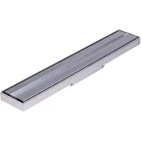Pluggit PluggLine Design-afdekking met midden roestvrij staal of midden geïntegreerde vloerbedekking, PL203-1