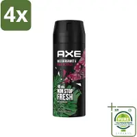 Axe - Deodorant Bodyspray - 48hrs Fresh - Wild Bergamot & Pink Pepper - 150 ml - Voordeelverpakking - 4 stuks - 48 uur deodorant - Deodorant spray