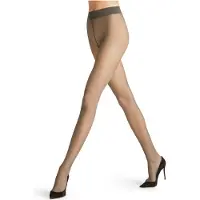 Falke Matt Deluxe eenkleurig materiaal transparant 20 DEN panty dames grijs - maat M