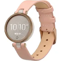 Kwmobile lederen horlogebandje geschikt voor Garmin Lily Sport polsband - Echt leren smartwatch bandje - Activity tracker horloge band in oudroze