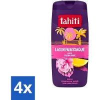 Tahiti - Douchegel - Paradijselijke Lagune - Yuzu & Rose - 315 ml - Voordeelverpakking - 4 stuks